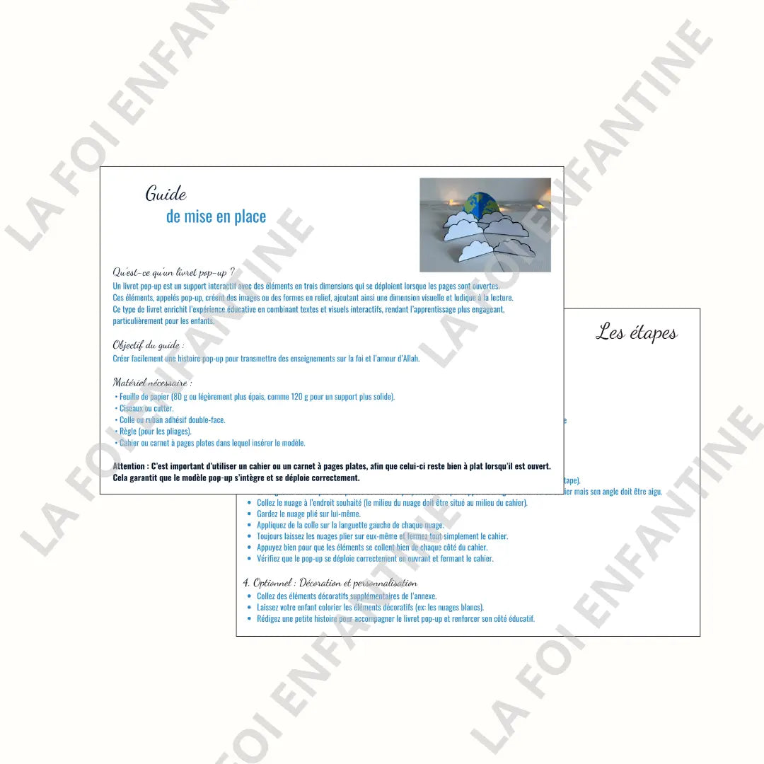 Kit Pop-Up CIEL La Foi Enfantine